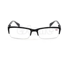 New Unisex Women Men Clear Semi-rimless Eyeglass Myopia Glasses Black Frames -1 -1.5 -2 -2.5 -3 -3.5 -4 WY2703