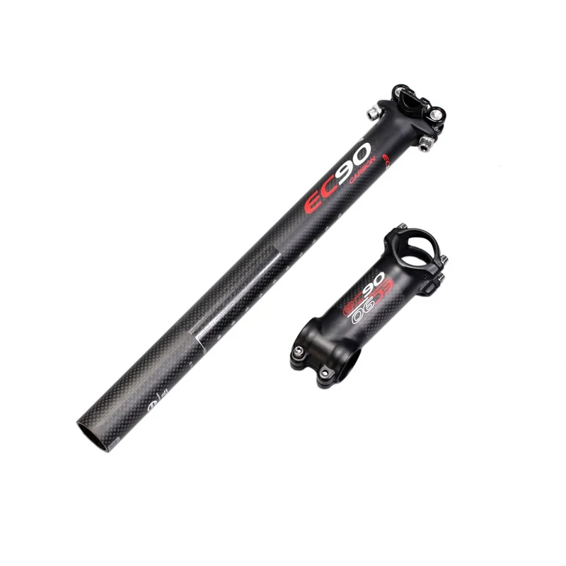 EC90 MTB Carbon Flat//Riser Handlebar+Stem+Seatpost 27.2-31.6 Mountain Bike Parts