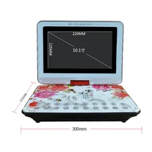 Полноформатный 14 дюймов многофункциональный портативный домашний dvd-плеер ТВ Поддержка USB порта, SD карты воспроизведения и поворотный HD экран сенсорные клавиши E VC