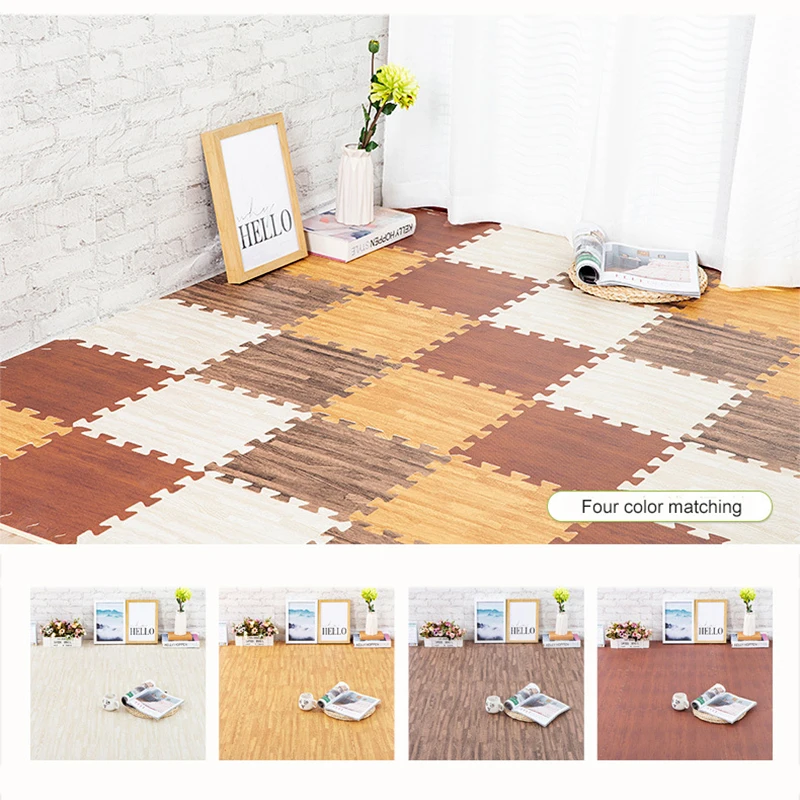 

4/6/9 pcs EVA Splice Children's Carpets 30cm Square Puzzle Carpet 1.2cm Thickening Waterproof Floor Mats