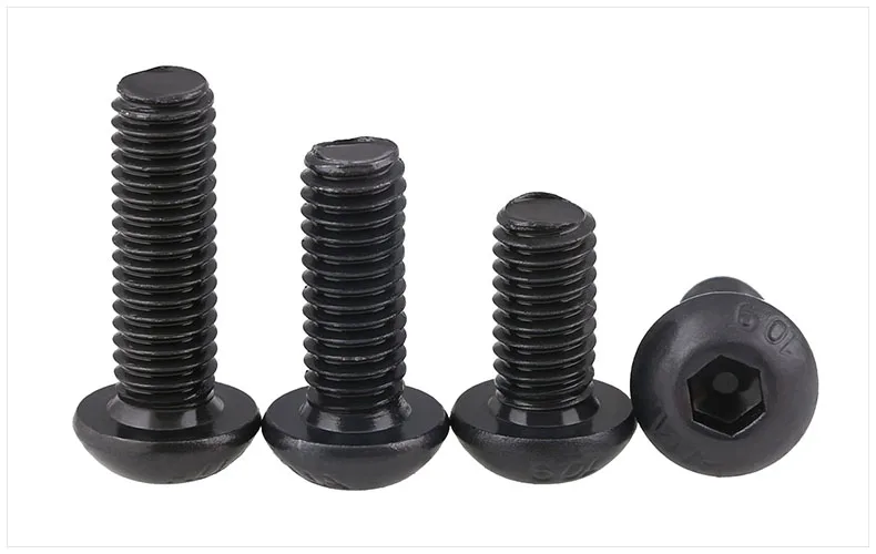 10-32 1/4 5/16 3/8 1/2 Inch 10.9 Grade UNF America Standard Fine Thread Carbon Steel Round Pan Button Head Hexagon Socket Screw