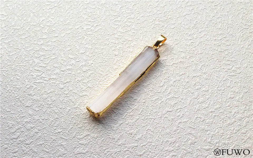 Selenite Bar Pendant 6