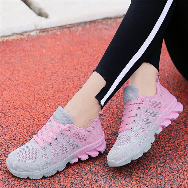 

Women shoes 2018 fashion spring Air Mesh flats lace up ladies shoes woman sneakers zapatos mujer tenis feminino casual shoes