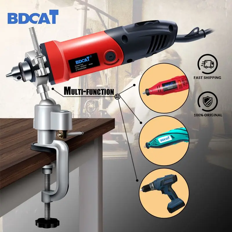 Buy BDCAT Dremel Grinder Accessory Electric Drill Stand Holder Bracket Used For Dremel Mini Drill Multifunctional Die Grinder