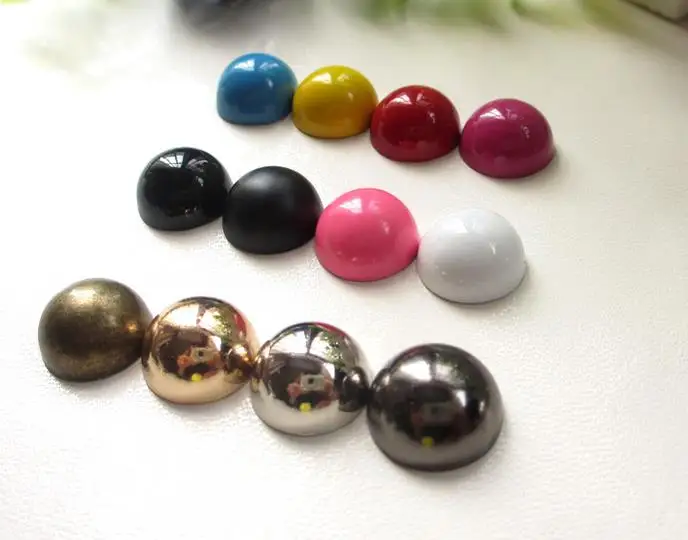 

colorful macaron trimits semisphere mushromm garment rivet studs with screws for bag, shoe,leather chocker diy craft accessory
