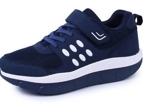 

2019 New Anti-slip Wedge Swing Shoes Mesh Breathable Slimming Shoes Women.