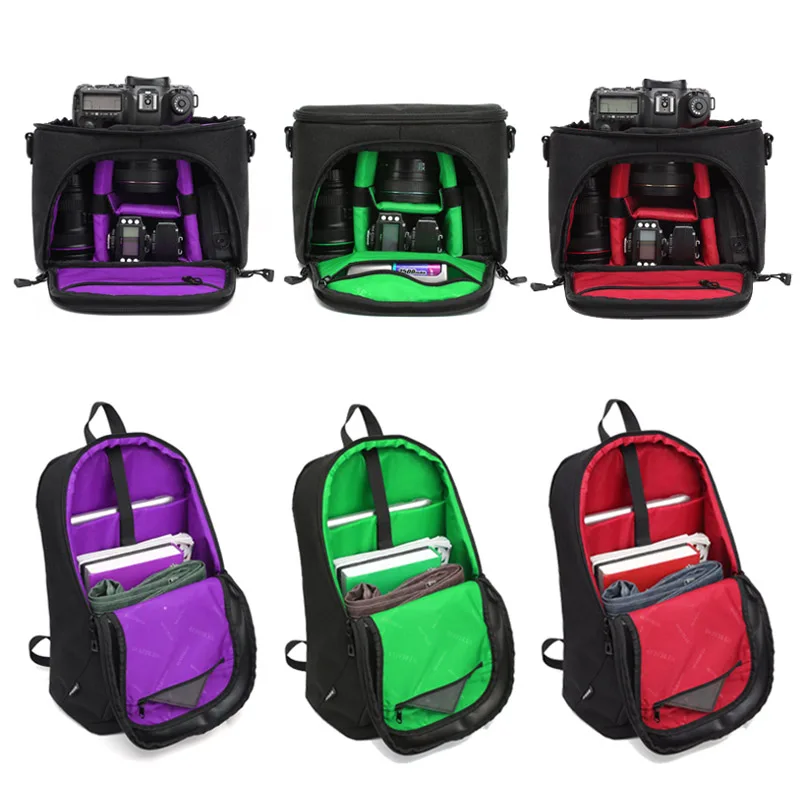 

Multifunction Backpack Nylon Waterproof Backpacks School Shoulder Bag For Canon Cameras Bags Photography Package BS88