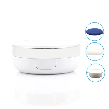 

10PCS 15G Milky White Compact Powder Case with Mirror Puff Cosmetic Powder Container DIY Empty Powder Compact Case Container