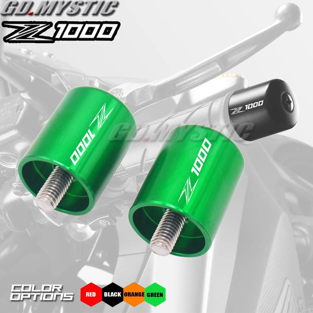 

Motorcycle Accessories CNC Handlebar Grips Bar Ends Cap Slide For kawasaki Z1000 Z 1000 2003-2018