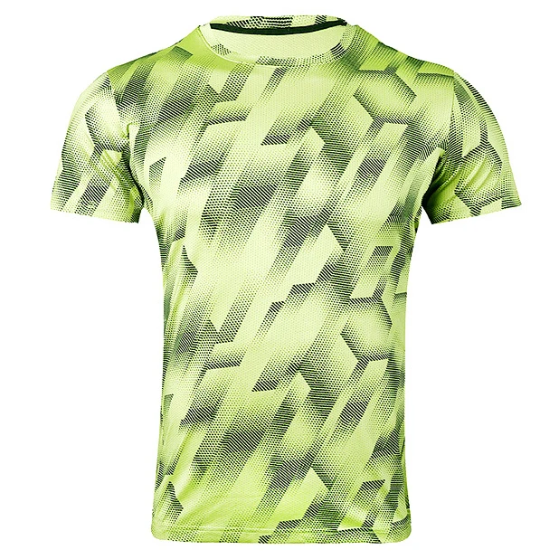 

2019 New Summer Geometric Print T-shirt Men O-neck Short Sleeve Male Quick Dry Breathable Comfortable Fitness Casual T Shirt