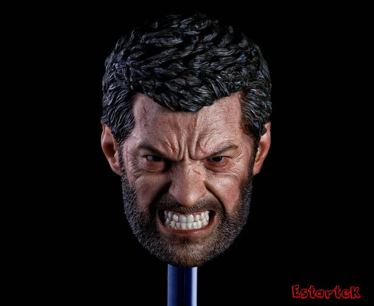 

[ESTARTEK]Eleven 1/6 X-MEN Wolverine Anger Edition Head Sculpt Wolverine Head 4.0 Props for 12" Collectible Action Figures DIY