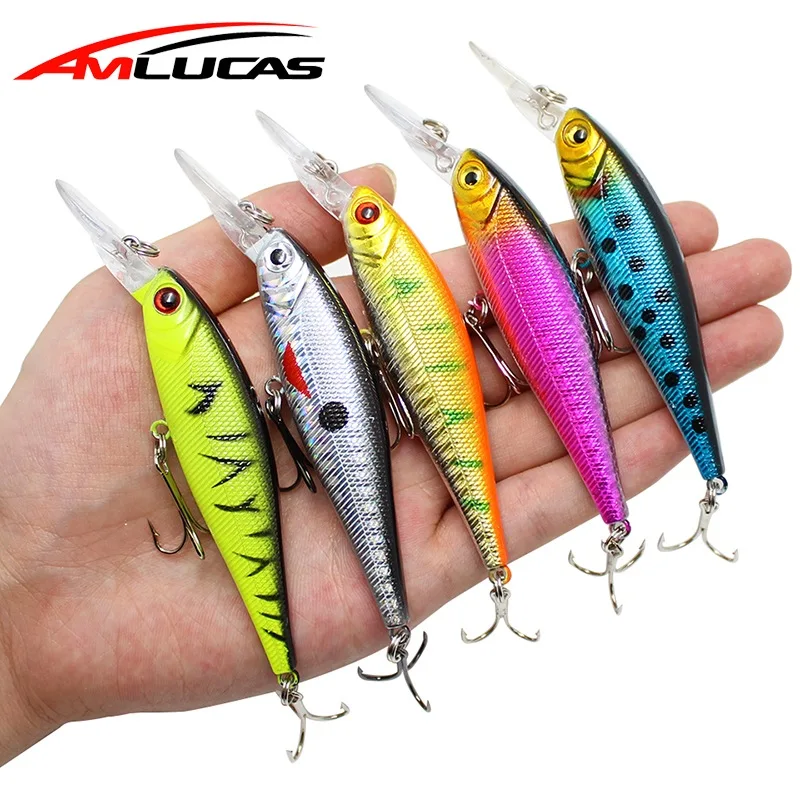 Amlucas Рыболовная Приманка Minnow 10 см 9 1g искусственные приманки Пластик рыба воблеры