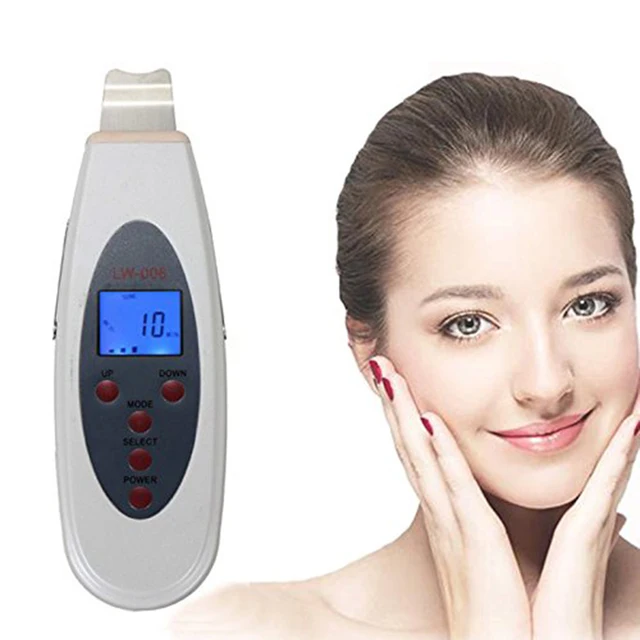 Ultrasonic Skin Scrubber Spatula Gentle Peeling Skin Clean facial pore