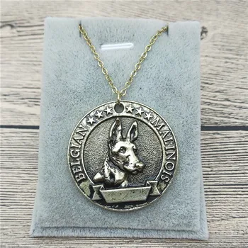 

New Belgian Malinois Necklace Classic Style Pet Jewellery Fashion Animal Jewellery Belgian Malinois Dog Pendant Necklace Women