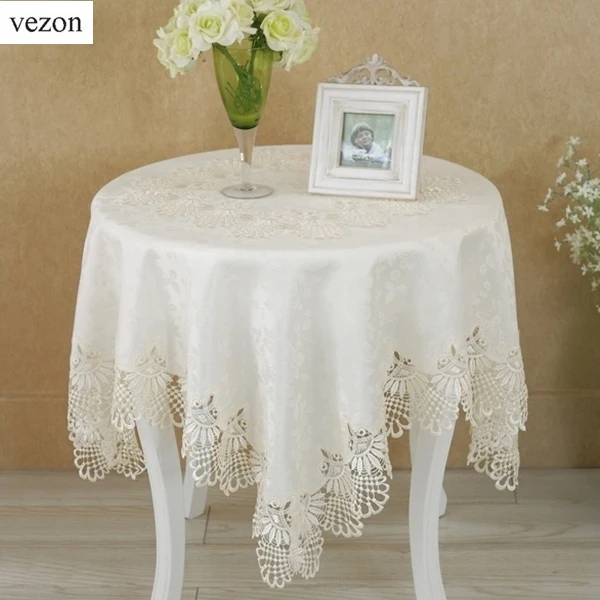 vezon Hot Sale Square High Quality Elegant Polyester Jacquard Lace