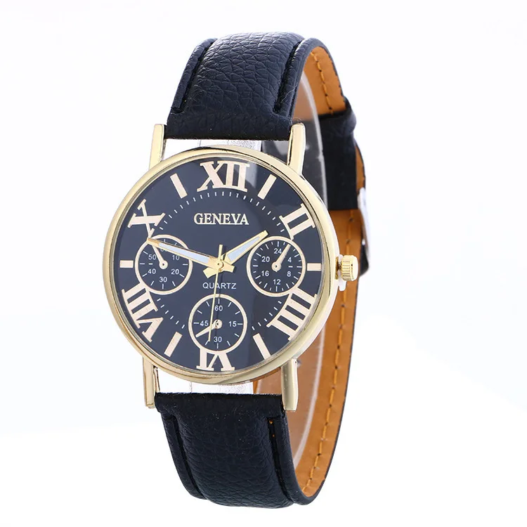 

2020 Explosive Bracelet List New Fast Selling Hot Lady's Fake Three-eye Belt Watch Geneva