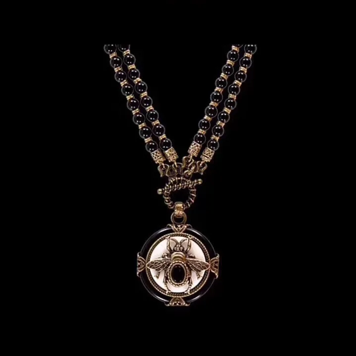Европейский Винтажный дизайн насекомых (два способа ношения) ожерелье|vintage necklace|necklace vintagenecklace r | АлиЭкспресс