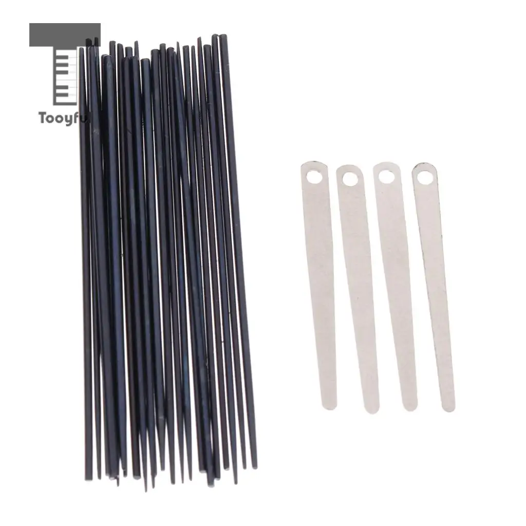 Tooyful 1 Set 24pcs Sax Spring Needles+4pcs Sax Spring Leaf Screws DIY Saxophone Accessory for Saxophonist	