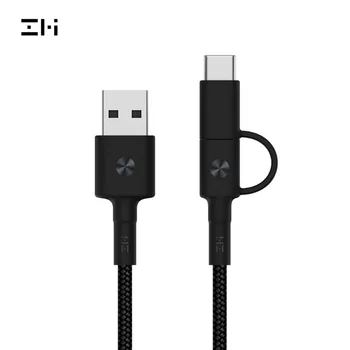 

ZMI AL403 USB-A to MicroUSB/USB C Cable Data 2 in 1Micro/USB-C to USB-A Charger Cable 1m for xiaomi huawei samsung Braided Cable