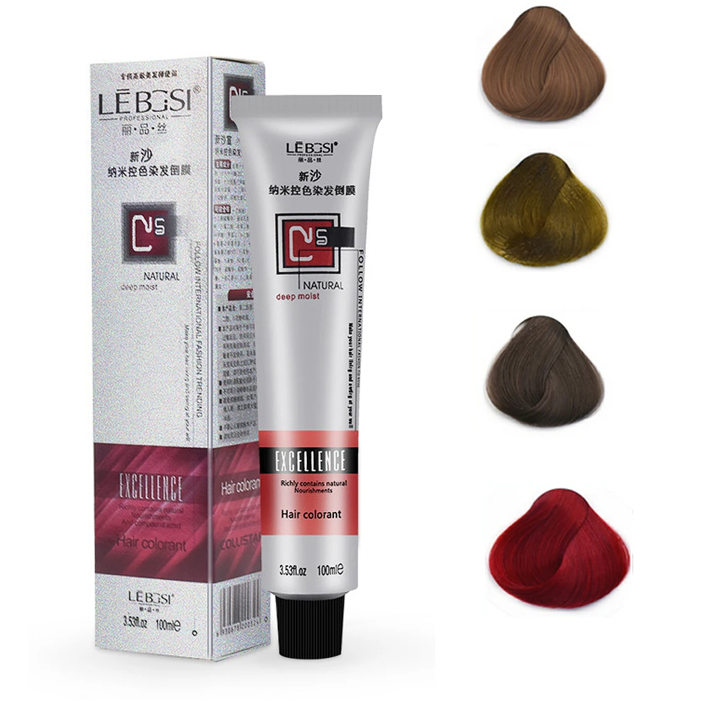 

100g Unisex Hair Dye Cream Hair Color Wax Mud Molding Hair Styling Promades Coloring Paste Semi-permanent Hair Dye Wax Cream