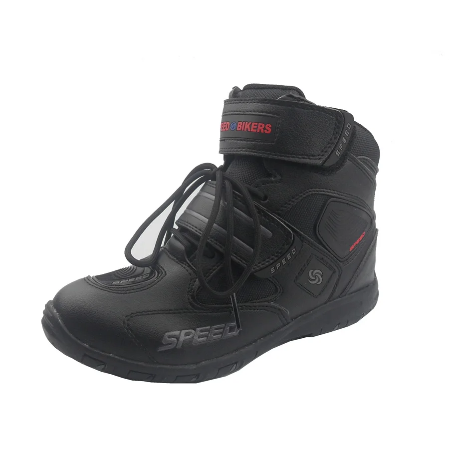 Pro-biker speed boot moto rcycle racing кожа bota de moto cross botas moto r велосипедная обувь для верховой езды размер 7,5 8 8,5 9 9,5