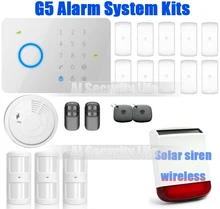 Chuangkesafe 436kit Kits de Sistema de Alarma GSM SMS de Ladrón del Hogar de Seguridad Con Externo Inalámbrico Sirena del Estroboscópico Emiten Sonidos
