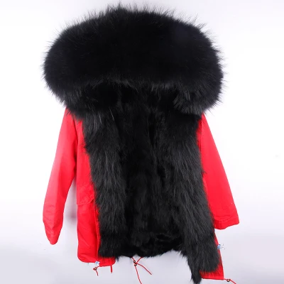 Winter Jacket Women Brand Luxury 2019 Real Fur Coat Natural Raccoon Fur Collar Rabbit Fur Liner Outerwear Streetwear Casual New Winter Jacket Women Brand Luxury 2019 Real Fur Coat Natural Raccoon Fur Collar Rabbit Fur Liner Outerwear Streetwear Casual New