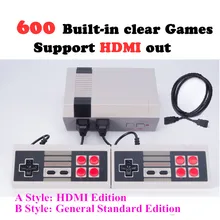 5 Stlyes мини классическая ТВ игровая консоль 8 бит игра HDMI выход Ретро видео игровая консоль встроенные 600/500 игры Ручной игровой плеер