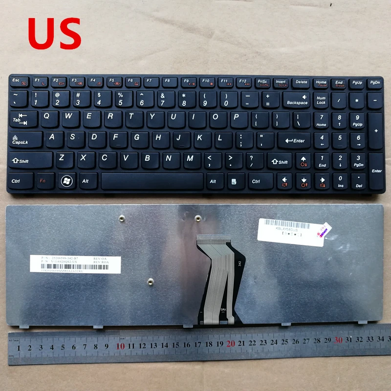 Новая клавиатура для ноутбука lenovo ideapad Y580 Y580N Y580A Y580NT Y590 английская Черная |
