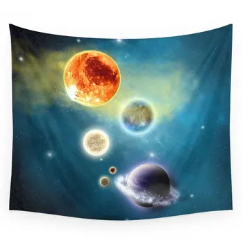

New Solar System Wall Tapestry Wedding Party Gift Bedspread Beach Towel Yoga Picnic Mat