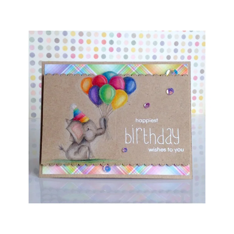 

BIRTHDAY CELEBRATION Cutting Metal Decorative Scrapbooking Steel Craft Die Cut and Stamps Embossing Card Stencil