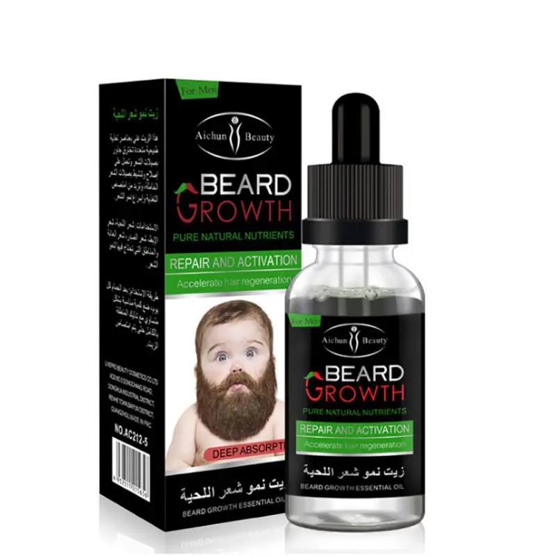 

Men Growth Beard Oil Organic Beard Wax Balm Avoid Beard 100% Natural Hair Loss Products Leave-In Conditioner for Groomed Growth