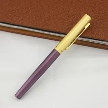 Продвижение Канцелярских товаров DIKAWEN 8039, модная гладкая Золотая Ручка-роллер, роскошная металлическая Подарочная шариковая ручка для письма, гелевая ручка