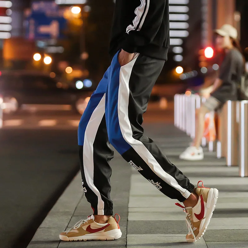 Plus Size 5XL Casual Loose Sweatpants Hip Hop contrast color printed Mens Street Dancing Trousers Fashion Sport Pants Plus Size 5XL Casual Loose Sweatpants Hip Hop contrast color printed Mens Street Dancing Trousers Fashion Sport Pants