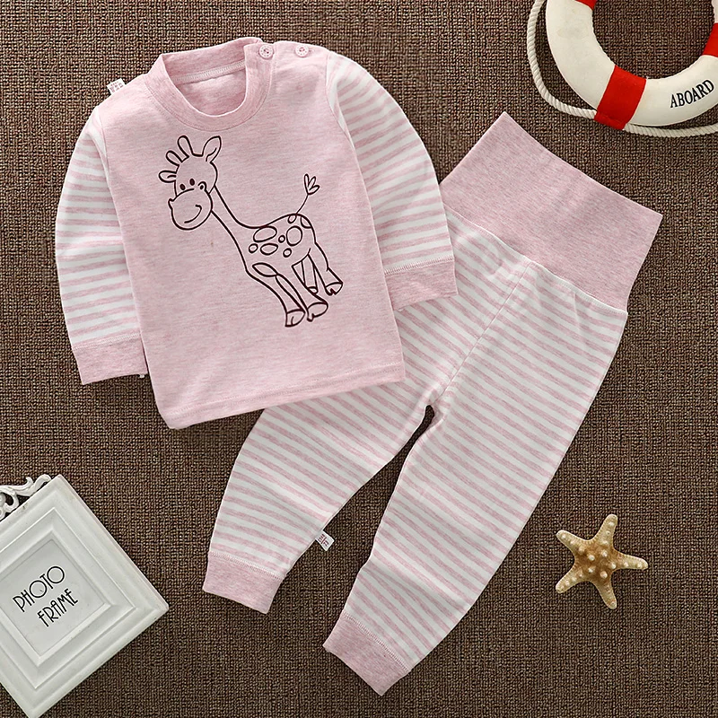 Roupas da Menina da Criança Roupa do Bebê Conjuntos de Inverno de Roupas de Desenhos os Recém-nascidos do Bebê Pijamas Grupo Criança Meninos Animados Dormirwear Cabolsa Calça 3 bebê meninos pijamas conjuntos de inverno de