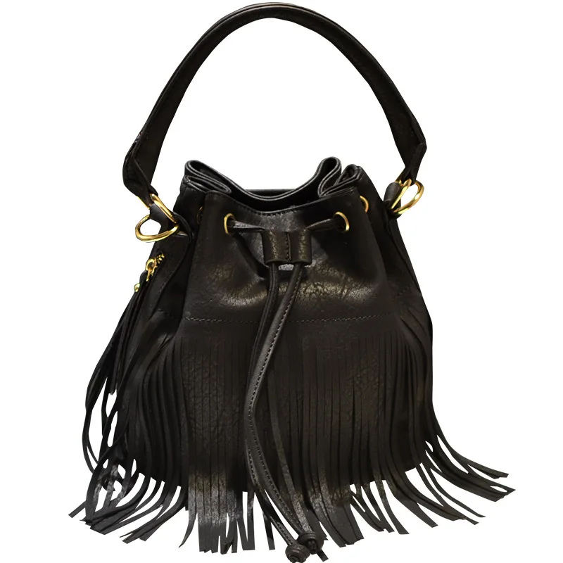 

2018 Spring/Summer New Bucket Bag Bundled Shoulder Crossbody Bag Female Handbag Tide