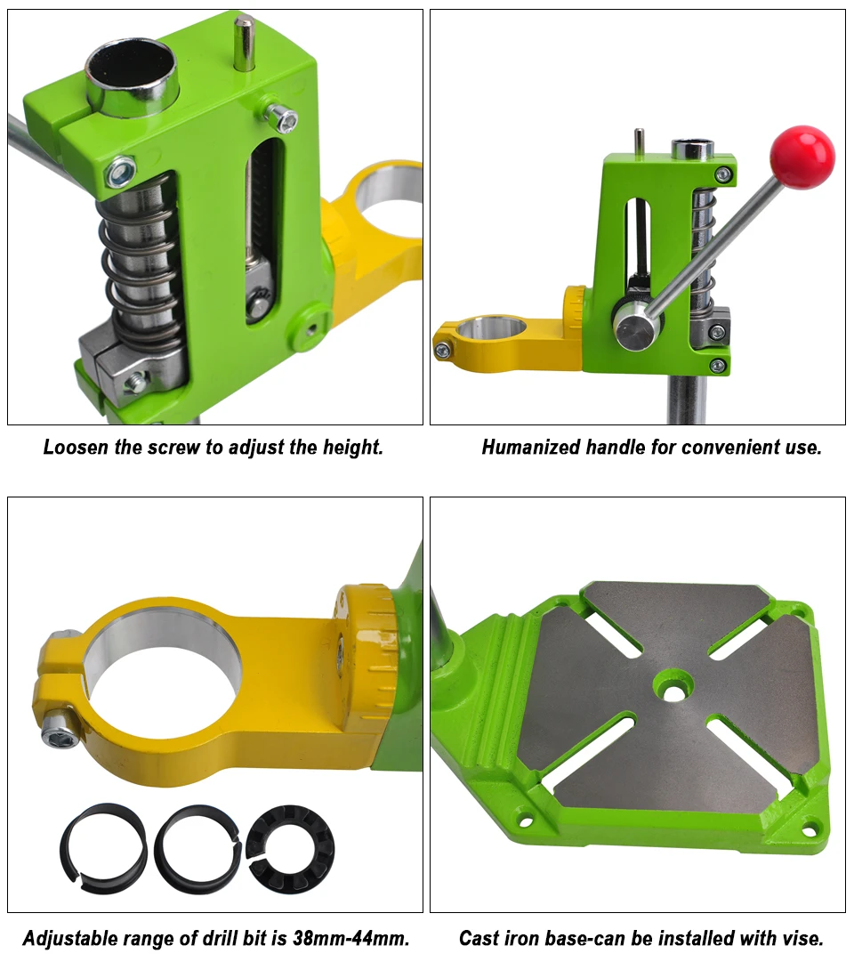 Электрический сверлильный стенд Регулируемый верстак инструмент для ремонта зажим ручной сверлильный пресс 0-360 градусов для