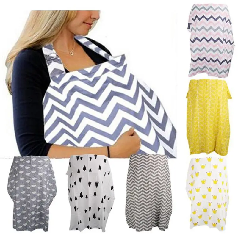 Breathable Breastfeeding Nursing Cover Cloth Outdoors Cotton Blanket