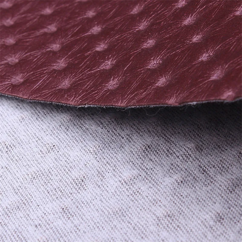 Lychee Life A4 Embossed Dot PU Leather Fabric High Quality Synthetic Leather DIY Sewing Material for Handmade Crafts