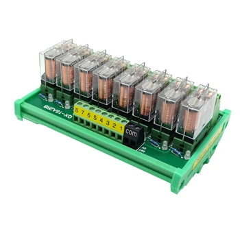 

2~24 Channels Terminal Converter Module for Omron Relay G2R-2 DPDT 5A PNP/NPN PLC Signal Amplifier Board 24V or 12V DIN Rail