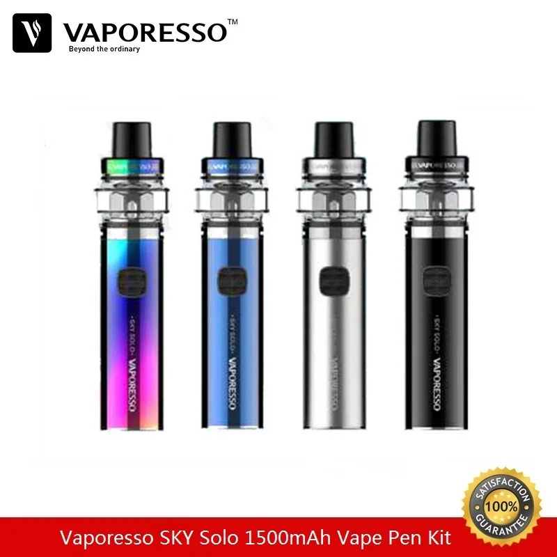 

Pre-order Vaporesso SKY Solo Kit Vape Pen 1500mAh Built-in Battery Mod 3.5ml Tank with GT Meshed Coil fit GT CCELL GT8 GT Meshed