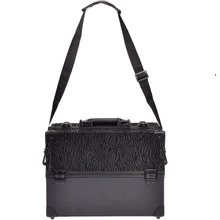 The New big size leopard print ABS&PU Make up Box Makeup Case Beauty Case Cosmetic Bag Multi Tiers Lockable Jewelry Box