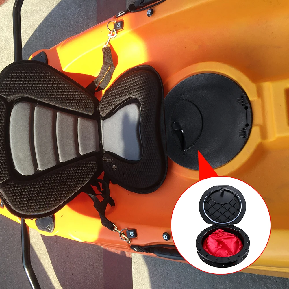 Kayak Accessories 9 inch Deck Plate Hatch Cover Kit with Storage Bag