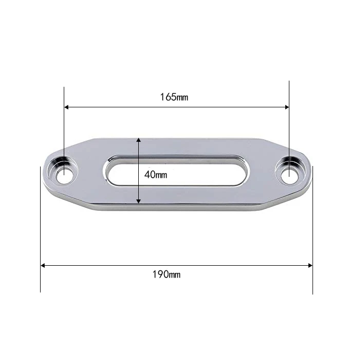 Болт Расстояние 165 мм 5000lbs Синтетический канат Fairlead лебедка Fairlead Amsteel алюминиевый хоз Fairlead