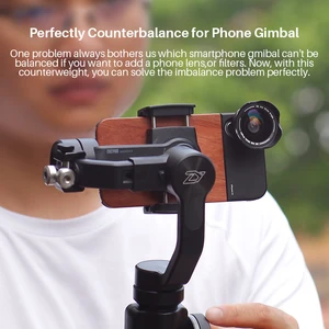 Image 5 - Gimbal Accessories Counterweight for Balancing Moment Lens Phone Case Cover for Zhiyun smooth 4 DJI Osmo mobile 2 Moza Mini mi