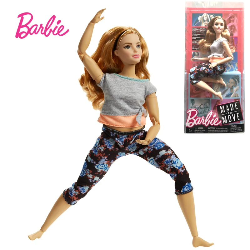 7 Style Original Barbie Fashion Trends Flower Pants Yoga Doll All Joint Movement Gymnastics Dancer Made To Move Barbie Doll Toy Dolls Aliexpress