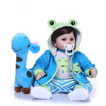 

19"bebes rebon doll 48cm Baby vinyl newborn Dolls soft Silicone Boneca Reborn Brinquedos reborn toys doll gifts toys hot sale