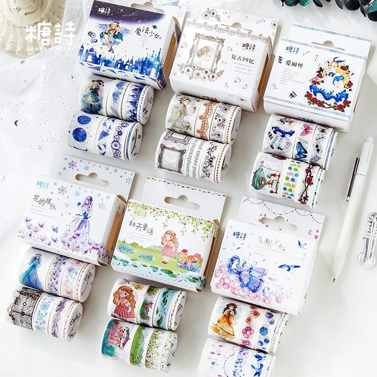 

48PCS/LOT happy new school series paper decorative tape masking tape washi tape