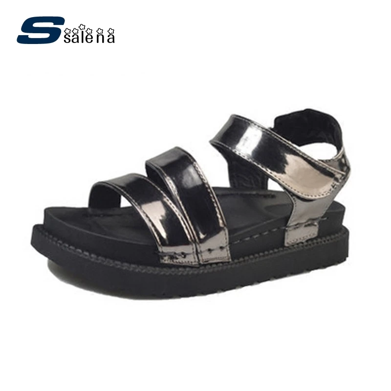 

Womens Sandals Summer 2017 Breathable Women Flats Shoes Fashion Cool Female Platform Shoes AA50294