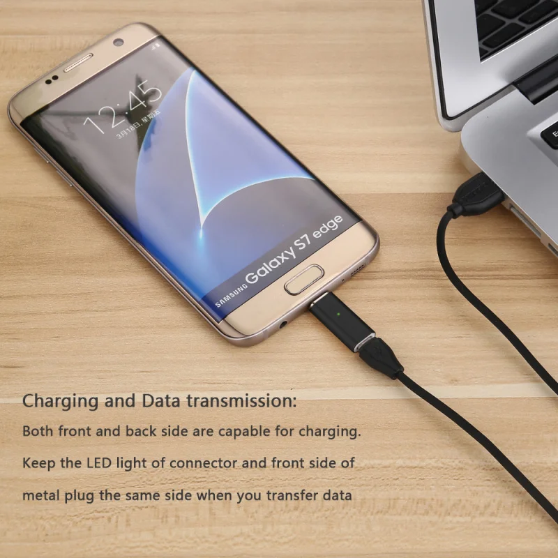 Магнитный адаптер CANDYEIC Micro USB для кабеля HUAWEI Moto Магнитная Зарядка SAMSUNG HTC Sony XIAOMI